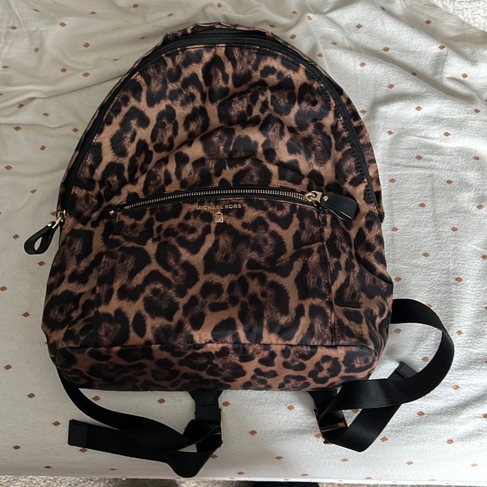 Michael Kors cheetah print backpack